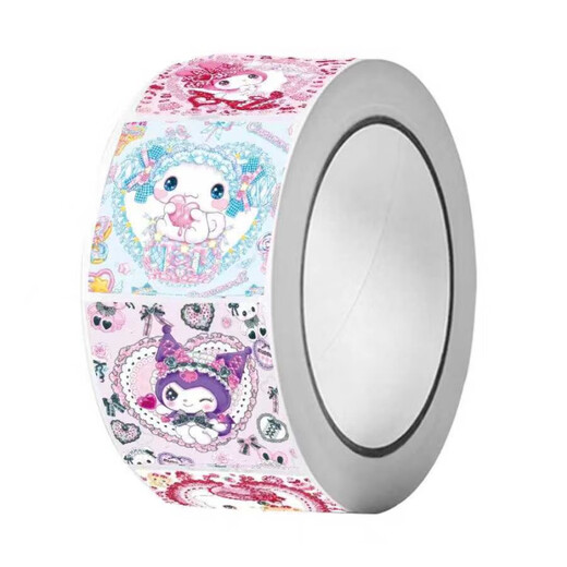 Cute Kulomi children's roll stickers cartoon Melody girl kindergarten reward stickers cute jade precious dog stickers style 1 (square patch) 500 stickers per roll