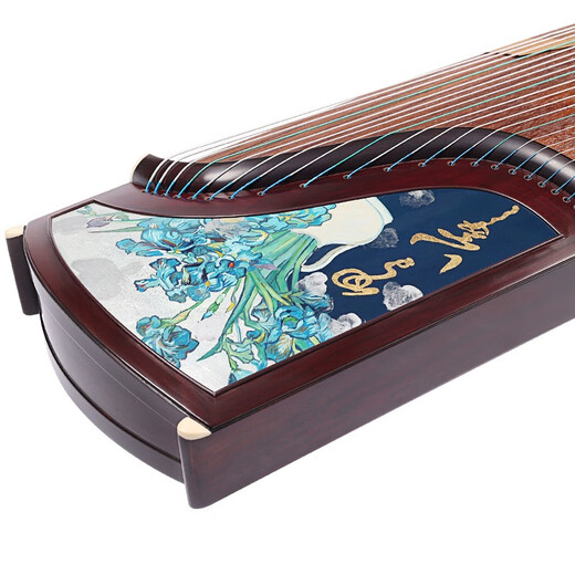 Dunhuang brand Dunhuang Guzheng LM698PQ joint model Chunhua Qiushi specially selected broadleaf yellow sandalwood professional playing collection model LM698PQ joint model (Two-stories)