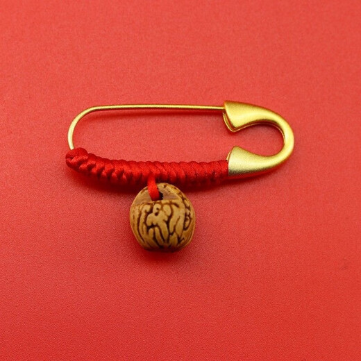 Daiyan pin baby pregnant women lock pin brooch baby sand gold safe body decoration fixed clothes buckle gift wild peach basket diamond knot pin 1