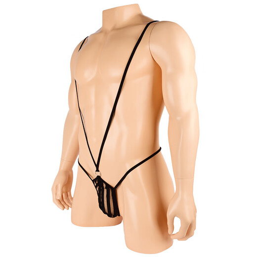 
Confidential delivery perverted masturbation full transparent men's supplies men's thong three-point nightclub sexy suit men's white sexy underwear thong men's one-piece back