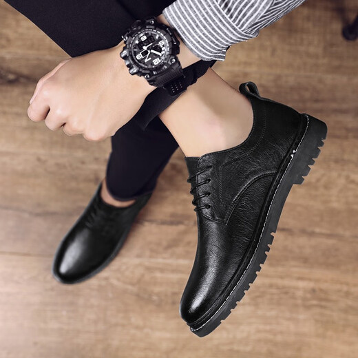 Lwok nuevo producto zapatos de cuero casual para hombres de moda de moda