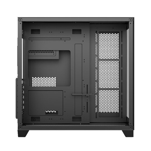 EVESKY Sea View Room PRO Computer Case Game Case Desktop Computer Main Case (Tempered Glass/Left and Right Partitions/360 Water Cooling/ATX Motherboard/40 Series Graphics Card) Sea View Room PRO-White + 10 Twilight Colorful Fans