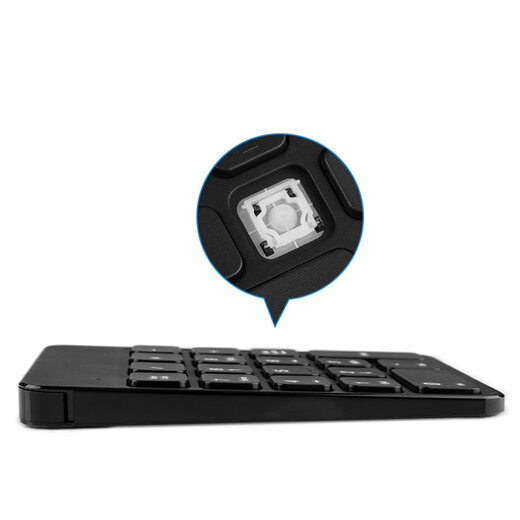 Bow HB157 Wireless Bluetooth NULERIC клавиатура мини -клавиатура для финансового учета кассира Перезаряжаемая клавиатура Bluetooth Black