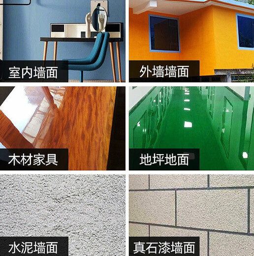 梯橙透明水性QA-691真石漆石外墙漆亮光面油罩光剂内墙 透明亮光 1L