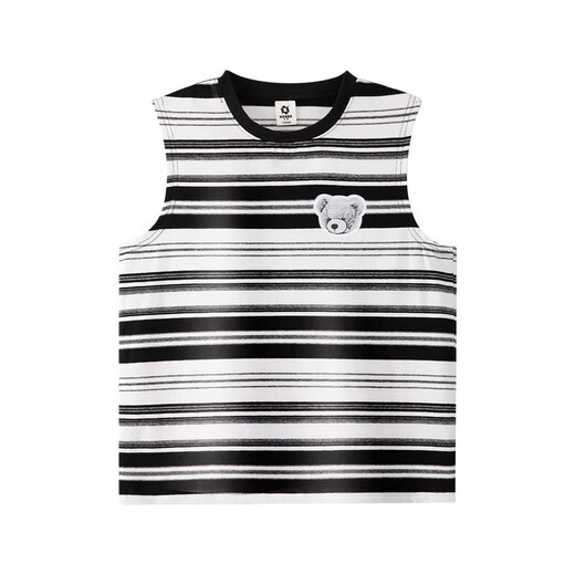 Zuoxi boys vest summer thin children's sleeveless T-shirt 2025 new sports vest big children's summer wear color bar 150
