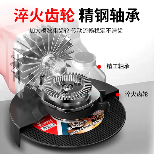CIAA德国 角磨机切割机手磨机打磨机手砂轮机手持家用正品小型大功率 1050W六档调速款【豪华套餐】