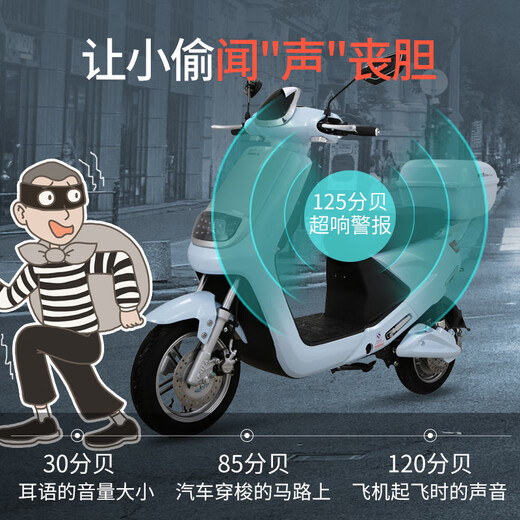 Yue Ni Shilin VAKADA electric car anti-theft device electric car alarm electric car anti-theft lock alarm battery car one i8 model - long-distance dual remote control (48v-72v)