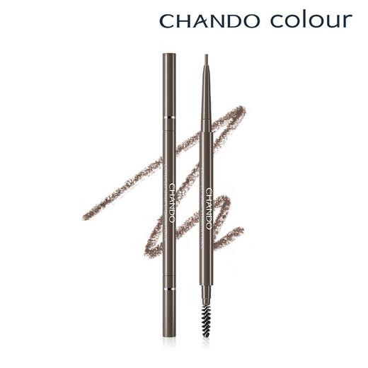 CHANDO Fiber-changing Wanhua Fine Eyebrow Pencil Eye Makeup (Waterproof, Sweatproof, No Sharpening, No Clumping, Easy to Use) #02 Dark Brown 0.06g