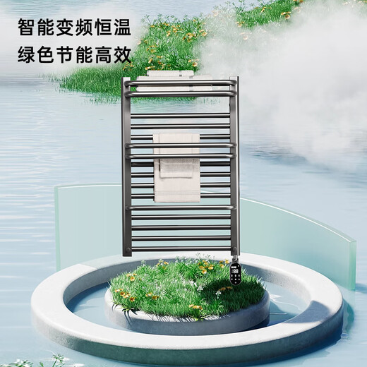 德森蒂威DESIDLV德森蒂威 D-861智能电热毛巾架 家用碳纤维加热烘干浴巾架 D863枪灰
