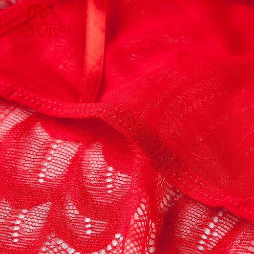 Modallo four red year underwear for women internet celebrity lace women's underwear pure cotton crotch sexy briefs 4]844+105+533+104 L size Recommended 100-120Jin [Jin equals 0.5 kg]]