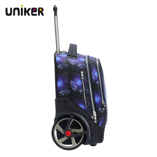 Uniker junior high school students can climb stairs with large wheels, trendy trolley schoolbags, travel bags, women's luggage, men's luggage bags, gift bags, three-body 19082T (cannot be carried on the back)