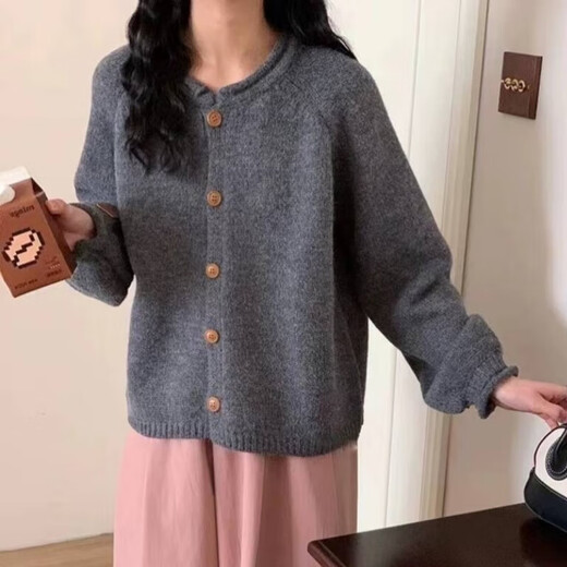 Lauaird韩系大码胖mm软糯感宽松毛衣外套女秋冬针织开衫洋气上衣300斤潮 黑色9901单件马甲 4XL码161-200斤
