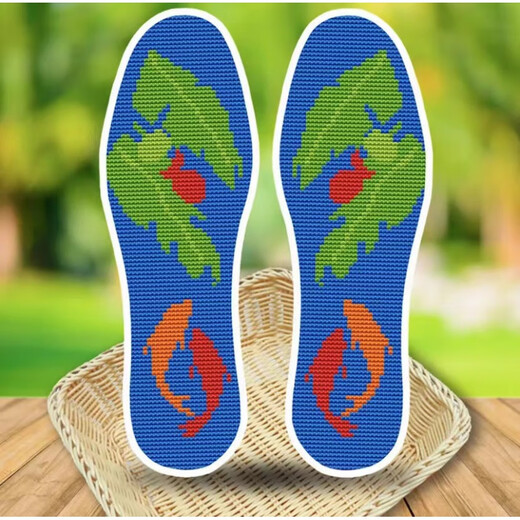 Sole de croix intérieure Stitch auto-embroderie à ceinture et filetage 2024 Nouveaux ping semi-finis épaissi un tissu de coton absorbant la transpiration à la main rouge 686 Ping an 39