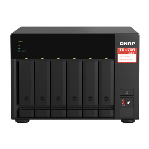 
QNAP enterprise-level TS-673A-8G quad core 2.2GHz dual 2.5GbE network storage NAS TS-673A+ enterprise hard disk 8T*2