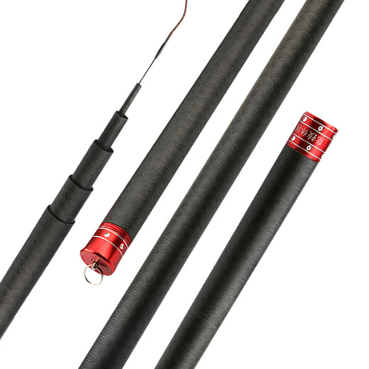 Junhao Qianchuan Carp Newbie Recommended Fishing Rod Black Stick Carbon 3.6-7.2 meters Gifts Table Fishing Rod Fishing Rod Fishing Rod 3.6 meters Gifts Gifts