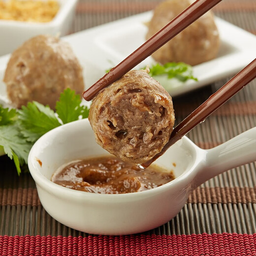 LO TAK TOU LO TAK TOU Chaoshan Handmade Beef Tendon Balls 1000g Fresh Hot Pot Balls BBQ Ball Skewers Oden 2Jin [Jin equals 0.5kg]