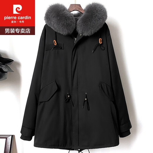 
Pierre cardin Haining Parker Fur Coat Coat Men's Fur Mixed Velvet Otter Rabbit Fur Inner Liner Medium-Length Winter Grey Inner Liner - Medium-Length 2XL Recommended 130-145Jin [Jin equals 0.5 kg]