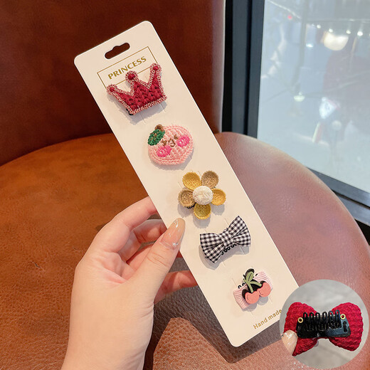 BARY REEF infant and toddler hair clips new style children's cute sweat tire hair clips little girls will not hurt the hair clip headwear, the main hot-selling model is the all-red one