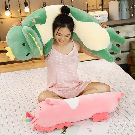 Princess Bear Pillow Girl Doll Long Strip mignon poupée somnifère coussin jouet peluche tissu dessin animé animal Unicorn 70 cm