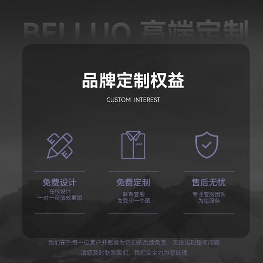 北罗高档立领卫衣定制工作服印绣logo秋冬企业工作室团队开衫加绒外套 【高定薄款】WY-9901- 藏青色 S