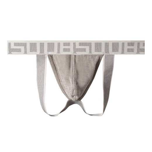 0850 men's thong cotton fabric fashionable breathable sexy comfortable thin low waist personalized sports double underwear gray L