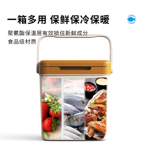 Ice trip breast milk insulated box refrigerated car incubator outdoor camping cooler to keep warm 26L lidi model-khaki