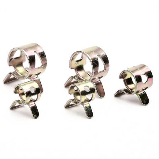 Travail féroce Brombille élastique CEinard en acier Couidre de ressort Pince en acier à main Pinche à main tuyau d'eau de tuyau d'huile 65 MANGANEAT ACIER CLAMP Q673B DIAMER INTER DIAMER 12,5 mm [20 pièces]