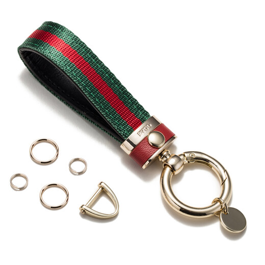 
Digalen High-end Fashion Car Keychain Leather Couple Personality Creativity Keychain Pendant Rope Chain Men and Women BMW Mercedes-Benz Audi Volkswagen Toyota Porsche Red and Green