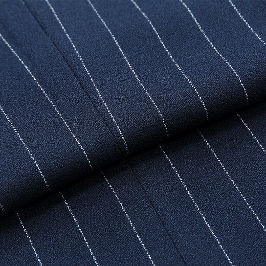 GMONS SUIT VIET GEST Men de travail Travail Suite sans manches Men de cheval Clip de cheval Viete Men de mariage Slim Striped Men Vest Shopping Mall Same des bandes bleues foncées 48 Taille 175 / 92A