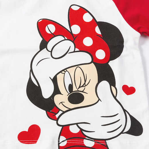 Disney Baby (Disney Baby) Kinder-langärmeliges T-Shirt für Männer und Frauen Kindermode lässig und vielseitig 24 Jahre Herbst neuer Stil 211S1483 Mädchen Minnie 110