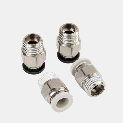 Finiteco NMT-0007 PC trachea threaded straight connector pneumatic connector mini quick-plug connector white boutique PC16-02