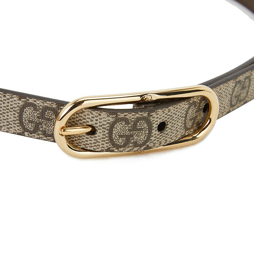 
GUCCI Women's Jackie 1961 Series GG Printed Belt Belt Beige/Ebony 649492 KGD0G 9742 95
