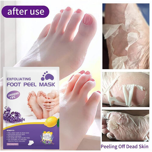 Dr.Pedi foot exfoliating mask, natural exfoliation, suitable for dry dead skin, cracked feet, and calluses