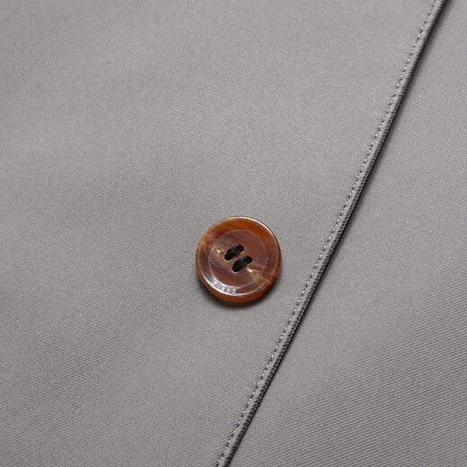 Hongdu's new middle-aged and elderly men's windbreaker buttoned daddy jacket, washable and wrinkle-resistant men's jacket, Khaki JK7530-2 2XL 185/100A