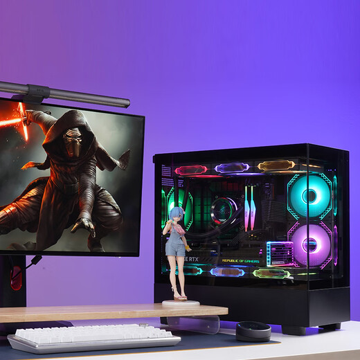 Gigabyte AMD Ryzen R7 5700X/R5 7500F assembled computer RTX4060/5060/Ti graphics card live e-sports game design desktop computer host DIY assembly machine configuration two R7 5700X丨RX7650GRE