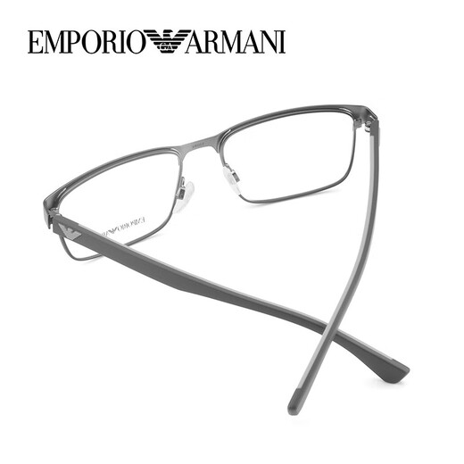 阿玛尼（Emporio Armani）镜框近视眼镜 简约大气金属商务镜架EA1105 黑色3014 镜框