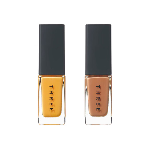 THREE Japan direct mail 2024 summer new natural plant topcoat quick-drying and long-lasting new color nail polish 7ml 15 SKY DANCER