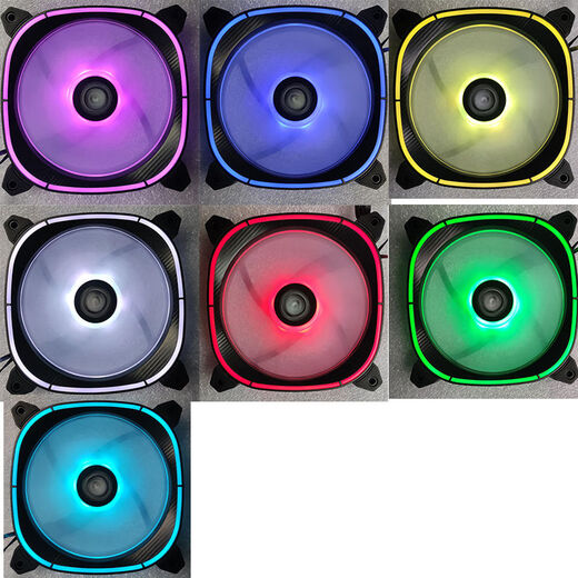 XCB desktop computer case fan 12cm ARGB Shenguang synchronous shock absorption cooling fan Gujia XCB12cm ARGB work package