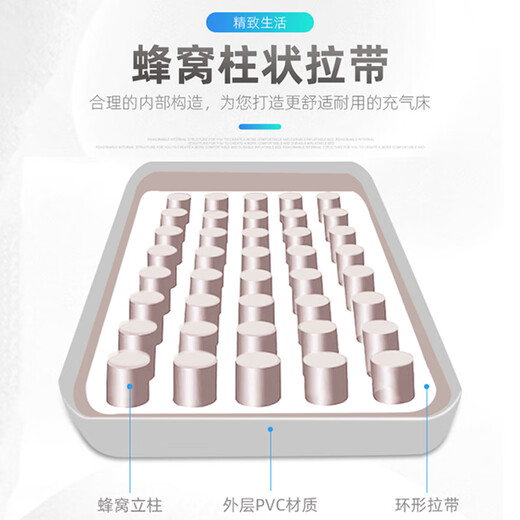 Inflatable mattress for flooring, inflatable floor mat for sleeping, air mattress for children's home lazy bed 1.2m single sleeping mat, Grizzly high bed 200x120x43cm electric pump, hot-selling model 1x1x1cm