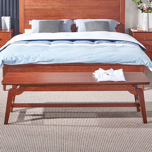 Guangming Möbel Massivholz Bettwäschehocker Schlafzimmer Möbelschuhschuh Schuhwechsel Benchhocker Seitenbank 1391 Bettwäschehocker (Vorverkauf 45 Tage Sendung)