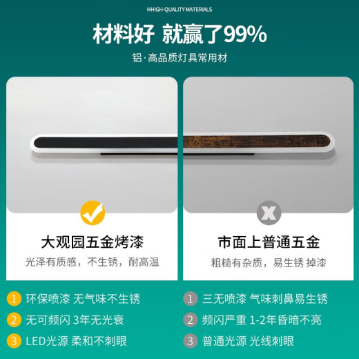 大观园（DGY）户外防水壁灯极简格栅灯客厅背景墙氛围灯新款线条灯中山灯具003O 9227-100cm-中性光