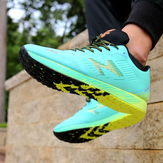 Haiers 'High School -Aufnahmeprüfungsprüfung Sportschuhe für Leichtathletik -Prüfung Sporttrainingschuhe für Männer und Frauen Hochsprungschuhe Laufschuhe 722 Wassergrün [Vorgeschlagen, eine größere Größe zu nehmen] 37