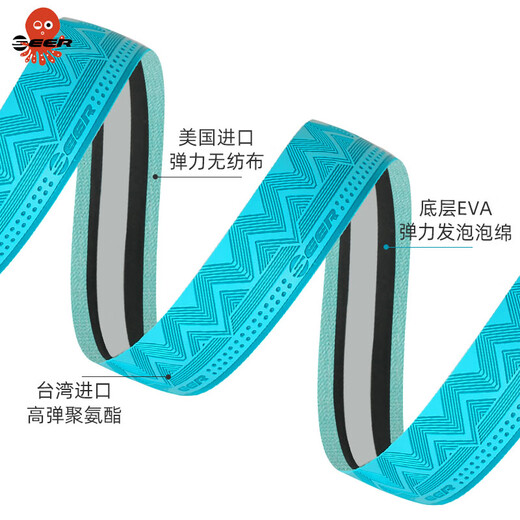 SEER Octopus Road Bike Handlebar with Anti-slip and Wear-Resistant Cycling Handlebar Curl Tape Comfortable, Breathable and Durable Shock Absorption Upgraded Model - Black (3 layers of comfortable shock absorption and anti-slip)