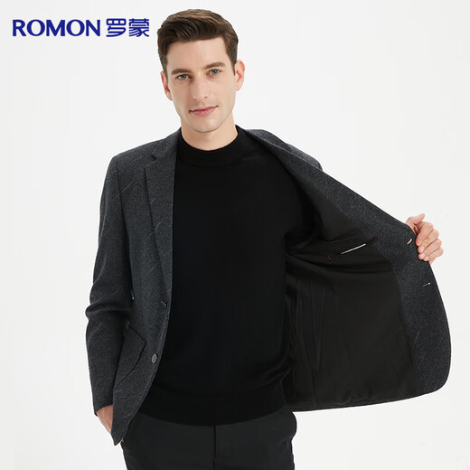 Lomon [hochwertiger Wolle] Anzug für Männer Slim Business Elastic Anzug Single Western Jacke Professioneller Top Anzug