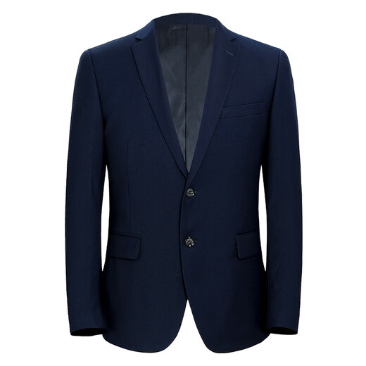 Hong Kong Classic Car Business formeller Anzuganzug Anzug Hersteller Anzug Bräutigam Best Man Hochzeitskleid Marke mittleren Alters Middle Color Wolle Anzug High -End -Jacke regulärer Stil 9721 Stil - Marineblau 185/100a - Hosengröße bitte hinterlassen