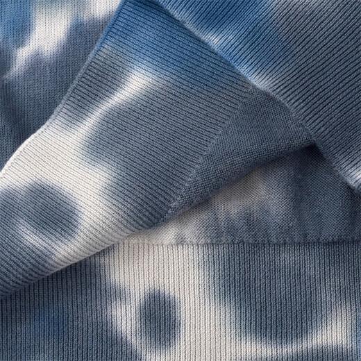 Kenzo Takada (Kenzo) Bloc de couleur gris bleu féminin Tie Tie Dye Coton Tiger Head Pullover FC5 2PU693 3TE 62 M Cadeau pour filles