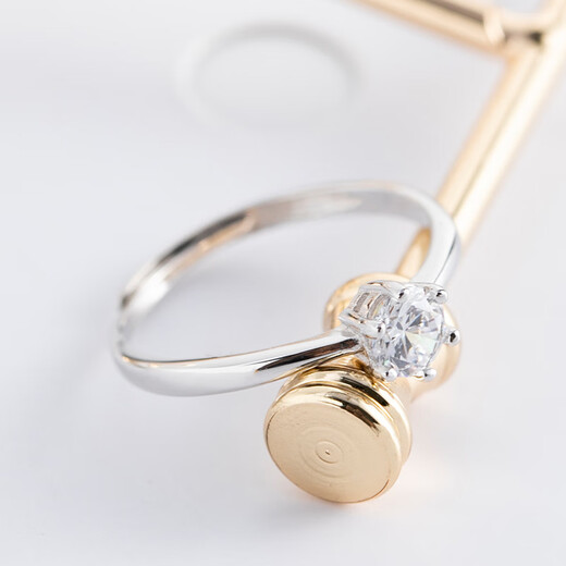 Bucklele Six Claw Diamond Ring Women's S925 Silver Ring Fashion Gift Moissanite Wedding Ring C045 (Zircon) Opening Adjustable