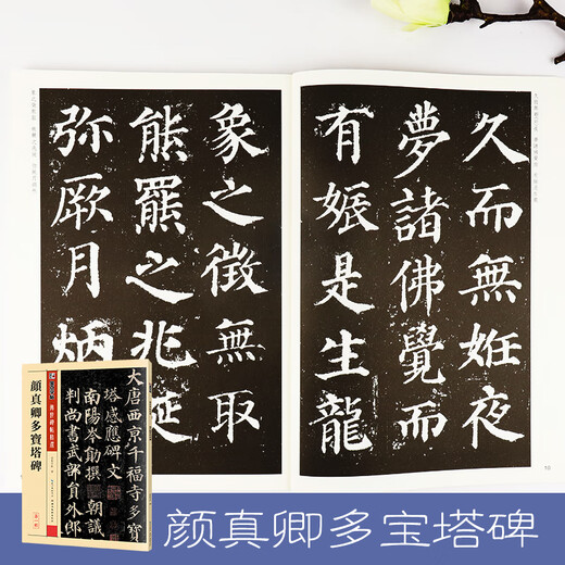 Ink dot copybook Tang Yan Zhenqing Duobao Pagoda original copy Yan style regular script brush calligraphy copybook Beginner entry-level elementary school students adult self-study entry copy copy template training class practical book brush calligraphy