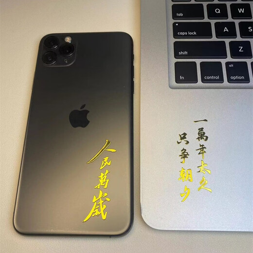 Menschen servieren lange Live -Metall -Mobiltelefon -Computer -Dekoration National Trend Service Personalisierte personalisierte Goldstempel kreativer Aufkleber Herrenpapier Nationale Trendmetallaufkleber studieren personalisierte Mobiltelefon -Computeraufkleber 9 Modelle pro 1 Bild
