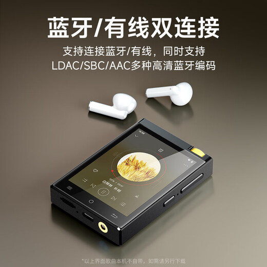 Fanmu BF31 mp3 HiFi player Bluetooth lossless music player fever DSD512 student sports compact and portable 2.8 inches